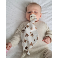 Speendoekje Bloemetjes Bruin